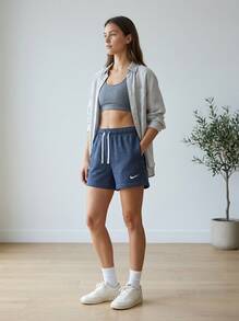Nike شورتات نسائية بارك 26 باللون الأزرق الداكن - Dark Blue - مشاهدة 6