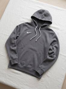 Nike هودي بارك 26 رمادي للرجال - رمادي غامق - مشاهدة 2