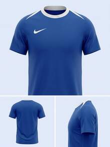 Nike أكاديمي برو 24 تي شيرت تدريب رجالي أزرق ملكي - أزرق بحري - مشاهدة 5