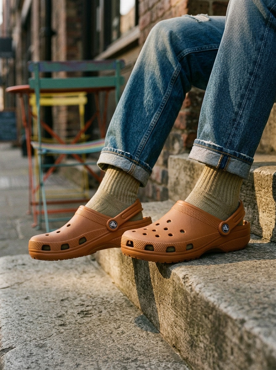 Crocs CLASSIC CLOG Men's Sport Sandals Quick-Dry Easy To Match Anti-Slip Daily Shopping Beach Brown 10001-21N - Brown - View 1