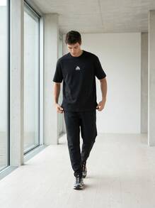 Nike Men's Sports Tees & Tanks Skin-Friendly Stretchy Soft Casual Outing Gym Black DQ1815-011 - Black/Lt Smoke Grey/Summit White - View 5