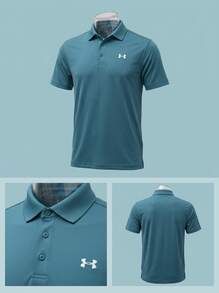 Under Armour UA T2G بولو بيكيه - Boundless Blue / White - مشاهدة 4