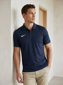 Nike Men's Sport Polos Breathable Stretchy Durable Daily Commuting School Blue IB1193-410 - Navy Blue - View 1