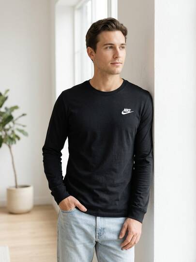 Nike Men's Sports Tees & Tanks Breathable Classic Fit Quick-Dry Training Vacation School Black AR5193-010