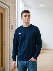 Nike Men's Sports & Outdoor Hoodies Cozy Breathable Easy To Match Commuting Outing Training Navy CW6902-451 - Navy Blue - View 3