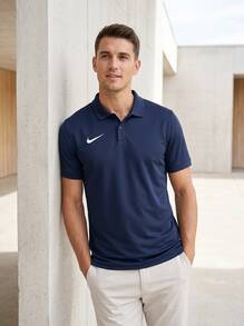 Nike Men's Sport Polos Breathable Stretchy Durable Daily Commuting School Blue IB1193-410 - Navy Blue - View 6