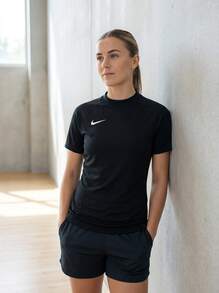 Nike Women's Ball Sports Apparel Versatile Comfortable Easy To Match Commuting Sports Outdoor Black HV8178-010 - Black and White - View 6