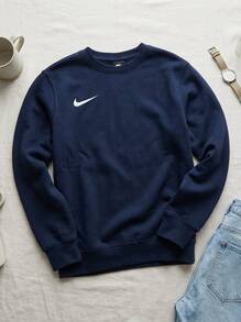 Nike Men's Sports & Outdoor Hoodies Cozy Breathable Easy To Match Commuting Outing Training Navy CW6902-451 - Navy Blue - View 2