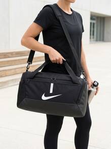 Nike Academy Team Unisex Sports Bag Black - Black/Black/White - View 3