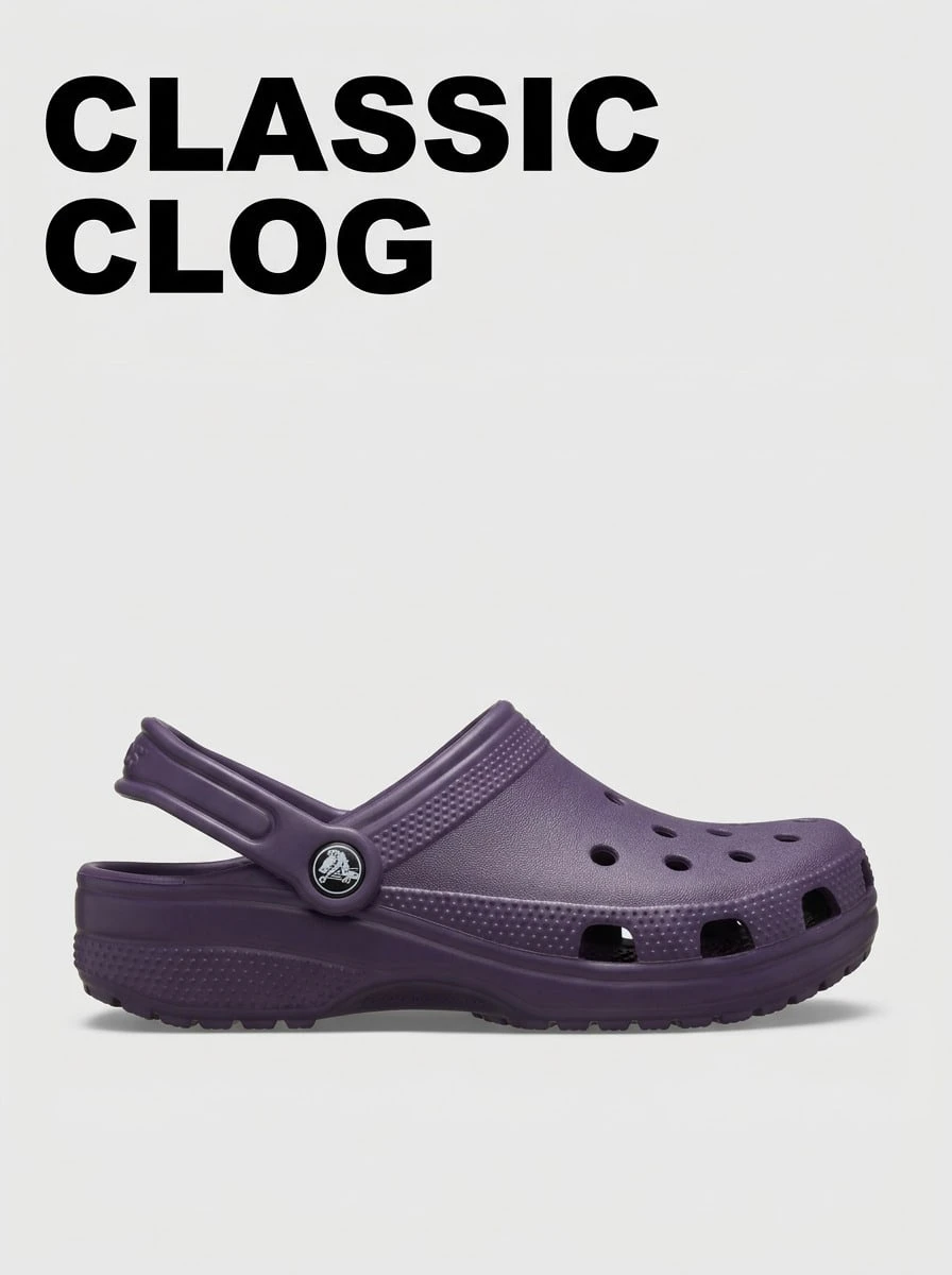 Crocs كلوغ كلاسيكي يناسب الجنسين - الباذنجان - مشاهدة 1