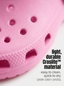 Crocs CLASSIC CLOG Kids' Clogs Lightweight Versatile Comfortable Vacation Travel Casual Pink 206990-6SW - Taffy Pink - View 6