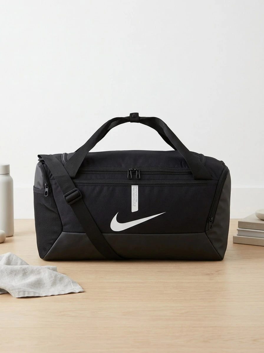 Nike Academy Team Unisex Sports Bag Black - Black/Black/White - View 1