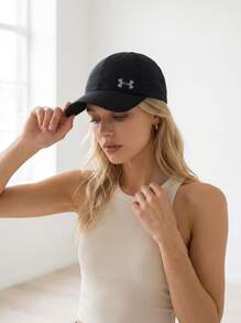 Under Armour UA Sports Caps Embroidered Sun Protection Versatile Golf Sports Commuting Black 1383478-001 - Black - View 6