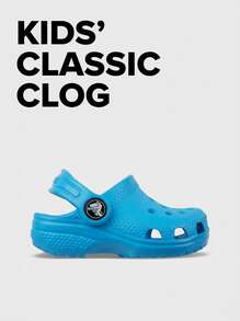Crocs CLASSIC CLOG Kids' Clogs Versatile Lightweight Classic Daily Weekend Beach 206991-456 - Ocean - View 1