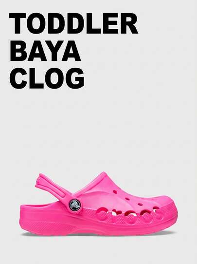 Crocs Classic Children's Wooden Clogs, Stylish And Versatile, Suitable For Outdoor Wear, Beaches, And Outdoors, Pink CR207012-6QQ