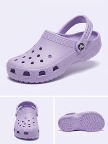 Crocs CLASSIC CLOG Kids' Clogs Durable Breathable Easy To Clean Beach Casual Daily Purple 206991-5BN - Mystic Purple - View 5