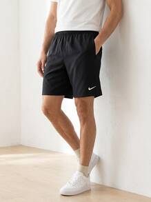 Nike Men's Sports Shorts Easy To Match Elastic Waist Breathable Running Beach Sports Black FN8194-010 - Black - View 6