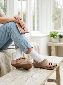 Crocs CLASSIC CLOG Women's Clogs Ergonomic Easy To Clean Slip-On Shopping Daily Weekend 10001-2Q9 - Latte - View 5