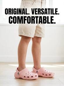 Crocs CLASSIC CLOG Kids' Clogs Versatile Lightweight Classic Walking Garden Beach 206991-6UR - Quartz - View 3