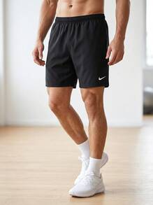 Nike Men's Sports Shorts Easy To Match Elastic Waist Breathable Running Beach Sports Black FN8194-010 - Black - View 1