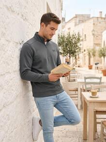 Under Armour TECH Men's Sports & Outdoor Hoodies Soft Versatile Warm Casual Home Weekend Grey 1373358-025 - Grey - View 3