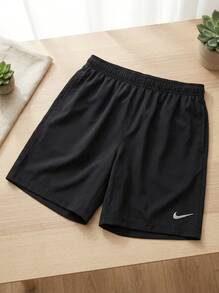 Nike Men's Sports Shorts Easy To Match Elastic Waist Breathable Running Beach Sports Black FN8194-010 - Black - View 2