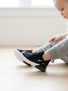Nike Air Max 270 Baby Sneakers Snug Fit Padded Durable Office Weekend Walking DD1646-002 - Black - View 7