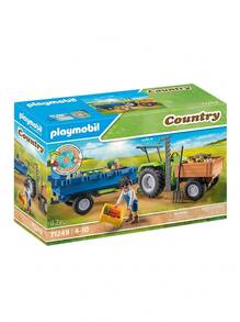 Playmobil Country Traktor Mit Hänger BOYS FIRST 71249 - Multicolor - View 6