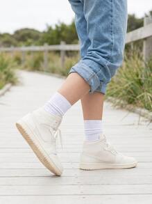 Nike Air Jordan 1 Women's Casual Athletic Shoes Durable Classic Retro Street Style Running School White BQ6472-201 - Legend Light Brown/Muslin/Sail - View 3