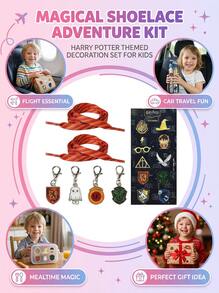 Harry Potter Shoe Charms Accessories Set – Decorative Character Shoe Charms For Clogs And Sneakers, Harry Potter Fan Gift, Halloween Season - Multicolor - View 4