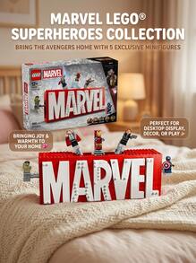 LEGO 76313 MARVEL Logo & Minifigures 12years+ - Multicolor - View 3