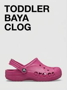 Crocs CLASSIC CLOG Kids' Clogs Anti-Slip Soft Cushioned Walking Vacation Travel 207012-6QQ - Pink - View 1