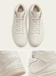 Nike Air Jordan 1 Women's Casual Athletic Shoes Durable Classic Retro Street Style Running School White BQ6472-201 - Legend Light Brown/Muslin/Sail - View 4