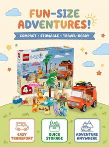 LEGO رحلة بلوي العائلية إلى الشاطئ والسيارة - متعدد الألوان - مشاهدة 4
