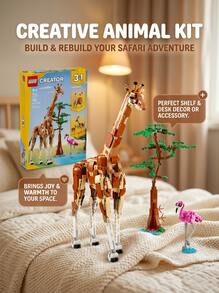 LEGO Creator 3-In-1 Wild Safari Animals Kids 9Years+ 31150 - Multicolor - View 3
