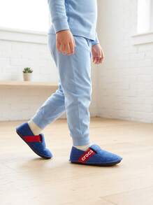 Crocs CLASSIC SLIPPER Kids' Versatile Anti-Slip Ergonomic Weekend Summer Outdoor Blue 205349-CEBL - Blue - View 5