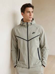 Nike Men's Sports Jackets Waterproof Insulated Breathable Training Commuting Hiking HM7151-320 - Light Army/Light Army/Black - View 5