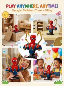 LEGO 76326 Iron Spider-Man Bust 18years+ - Multicolor - View 5