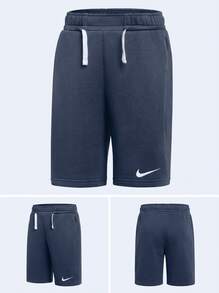 Nike Teen Boys Shorts Durable Comfortable Versatile Gym Daily Weekend Blue IB1242-410 - Navy Blue - View 3