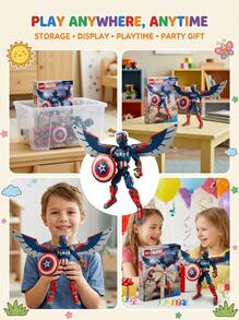 LEGO Marvel Super Heroes™ New Captain America Buildable Figure BOYS FIRST 76296 - Multicolor - View 5