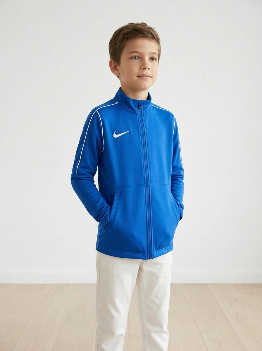 Nike Young Boys Jackets Versatile Windproof Quick-Dry Weekend Sports Travel Blue FJ3026-463 - Royal Blue - View 1