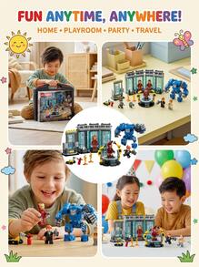 LEGO 76315 Iron Man's Laboratory: Hall Of Armor 8years+ - Multicolor - View 5