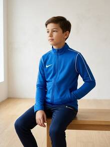 Nike Young Boys Jackets Versatile Windproof Quick-Dry Weekend Sports Travel Blue FJ3026-463 - Royal Blue - View 6
