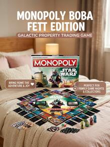 Hasbro Monopoly Star Wars Boba Fett Edition Board Game 2-6 Players 8+ F5394FA01 - Multicolor - View 3