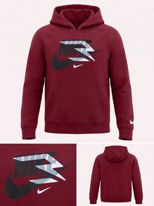 Nike Kids' Lightweight Durable Fleece-Lined School Casual Home Red 9Q0870-R6R - CABERNET - View 5