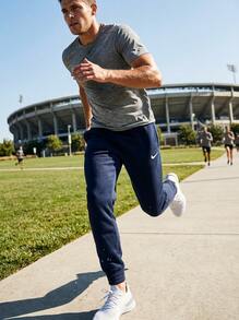 Nike Men's Outdoor Pants Quick-Dry Breathable Skin-Friendly Weekend Training Daily Navy CW6907-451 - Navy Blue - View 3