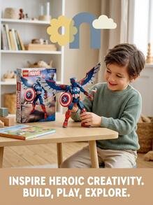 LEGO Marvel Super Heroes™ New Captain America Buildable Figure BOYS FIRST 76296 - Multicolor - View 2