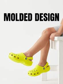 Crocs CLASSIC CLOG Kids' Clogs Flexible Cushioned Lightweight Weekend Travel Shopping 206990-76M - Acidity - View 6