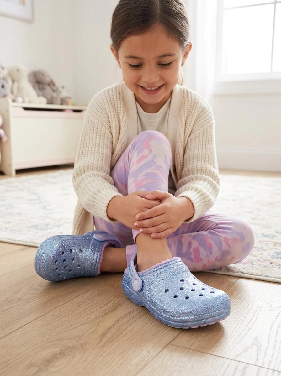 Crocs CLASSIC CLOG Kids' Clogs Waterproof Slip-On Anti-Slip Walking Garden Beach Blue 207462-4pcs - Multicolor - View 1