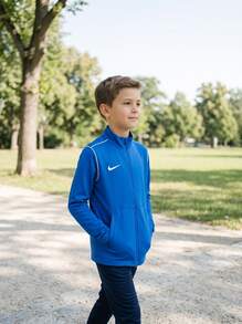 Nike Young Boys Jackets Versatile Windproof Quick-Dry Weekend Sports Travel Blue FJ3026-463 - Royal Blue - View 4